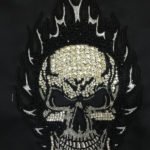 Flaming Skull Stone Work