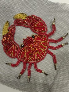 crab embroidery india